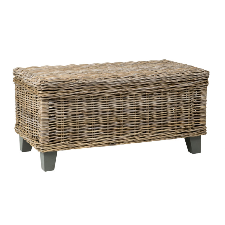 Birch Lane™ Madewell Rattan Coffee Table with Storage & Reviews Wayfair